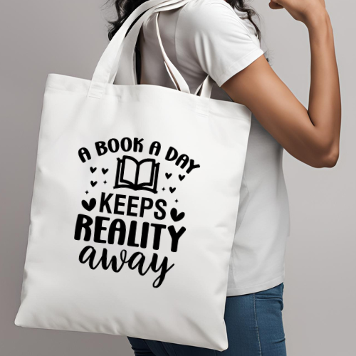 Canvas Tote Bag - Bookish Quotes