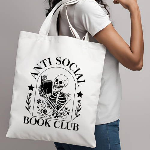 Canvas Tote Bag - Bookish Quotes