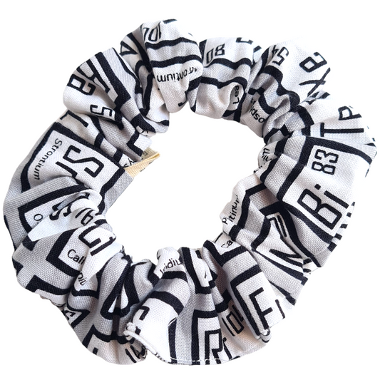 Cotton Scrunchie - Grey Periodic Table