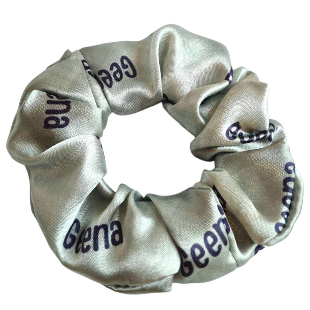 Satin Scrunchie - Personalised Name Scrunchies