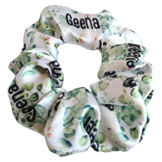 Satin Scrunchie - Personalised Name Scrunchies