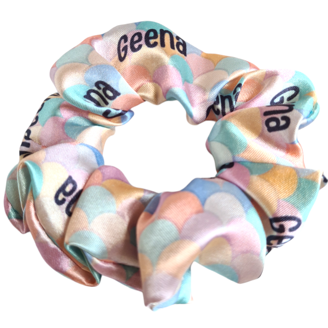 Satin Scrunchie - Personalised Name Scrunchies