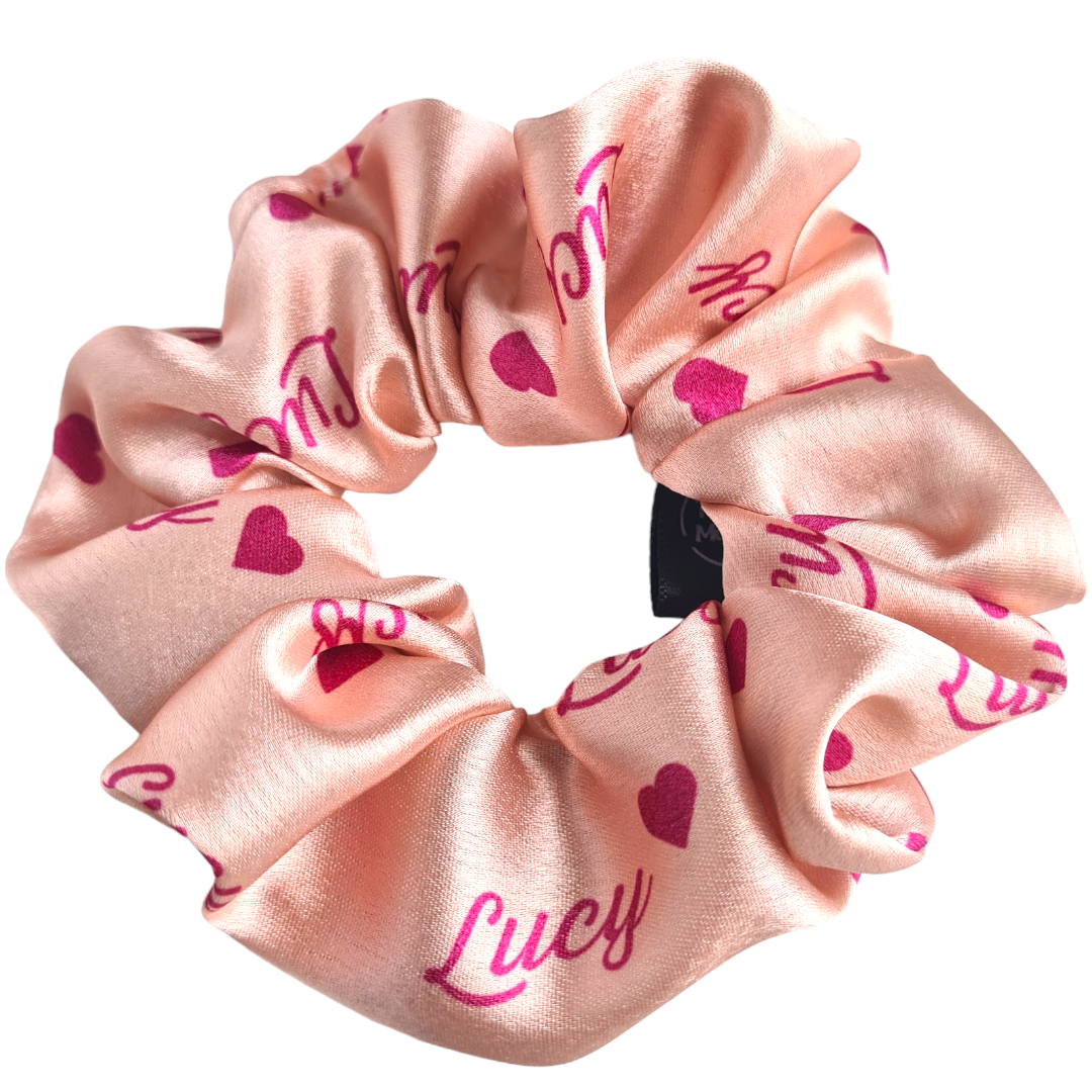 Satin Scrunchie - Personalised Name Scrunchies