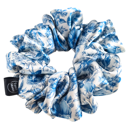 Satin Scrunchie - Elegant Floral