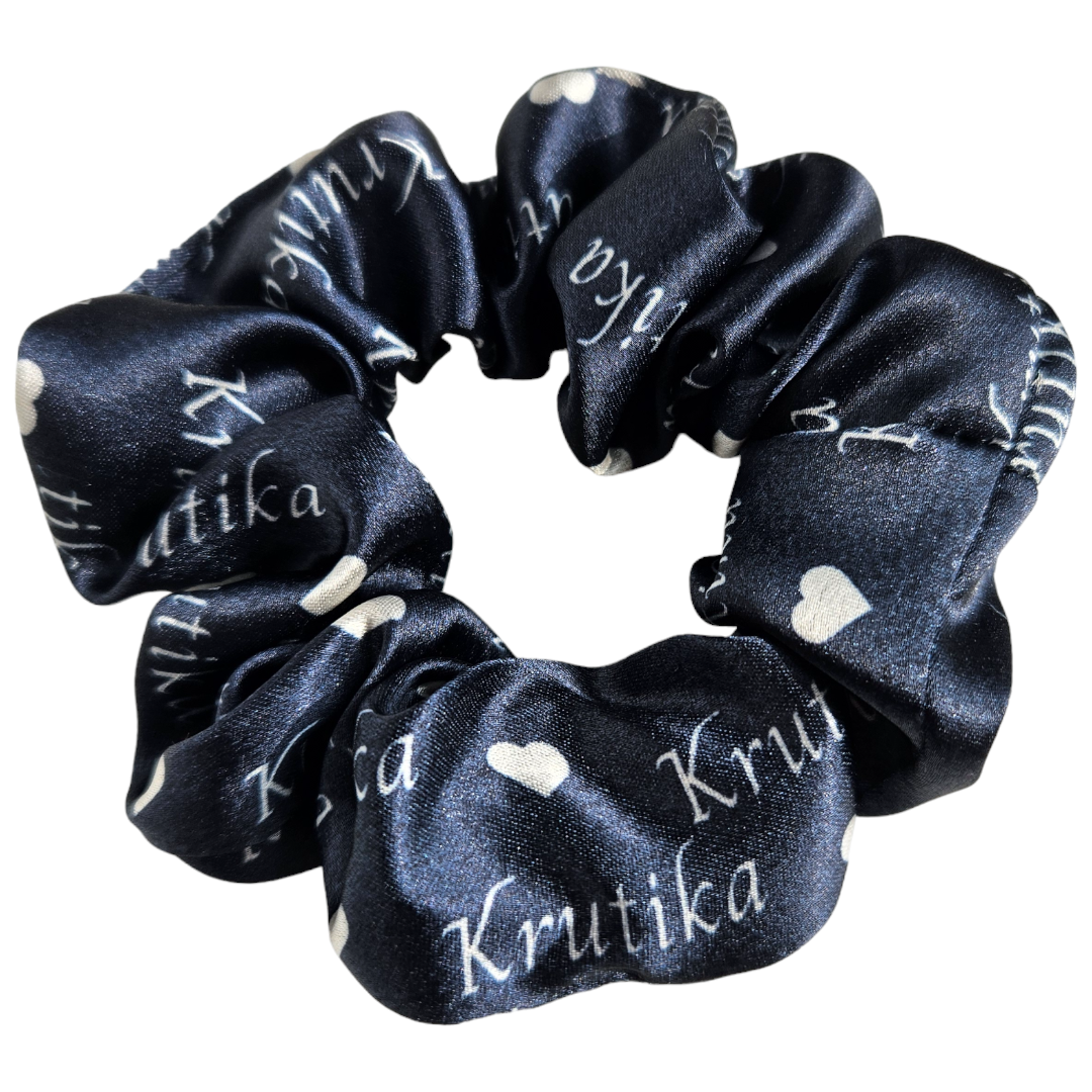 Satin Scrunchie - Personalised Name Scrunchies