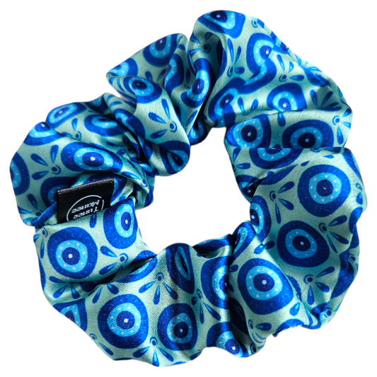 Satin Scrunchie - Nazar (Evil Eye)