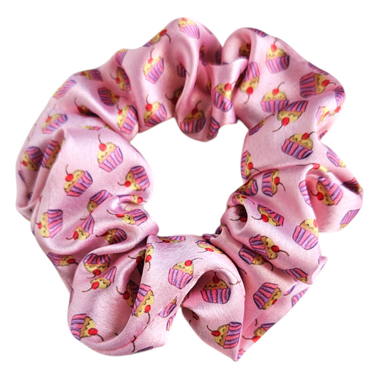 Satin Scrunchie - Cupcake