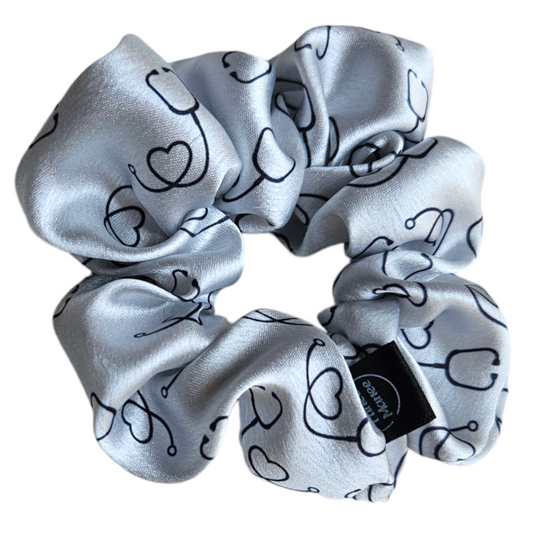 Satin Scrunchie - Stethoscope, Medical, Nurse, Doctor