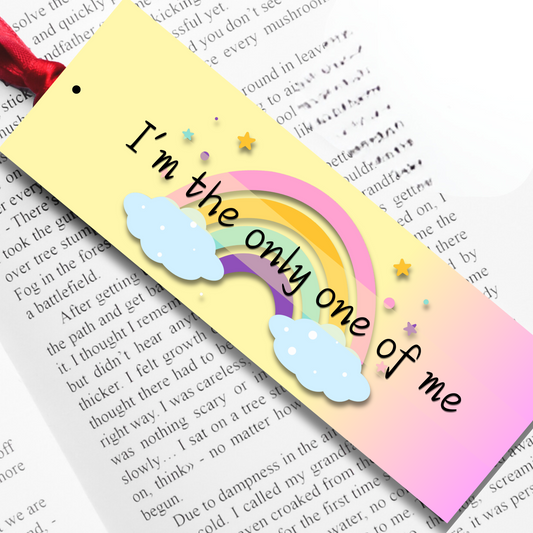 Taylor Swift Affirmation Lyrics Bookmark - 'I'm the only one of me'