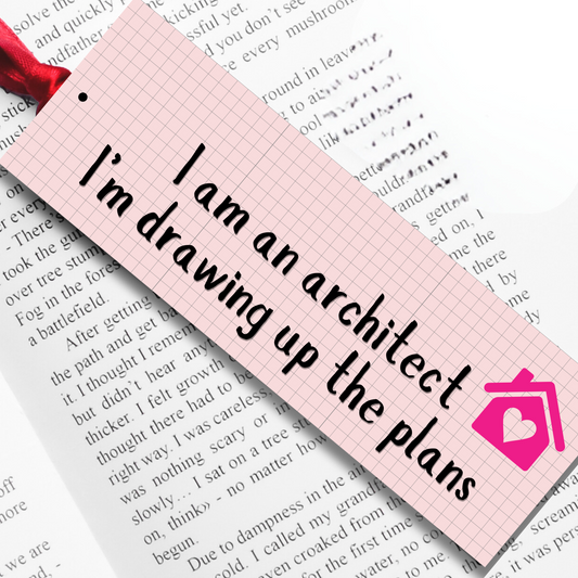 Taylor Swift Affirmation Lyrics Bookmark - 'I am an architect i'm drawing up the plans'