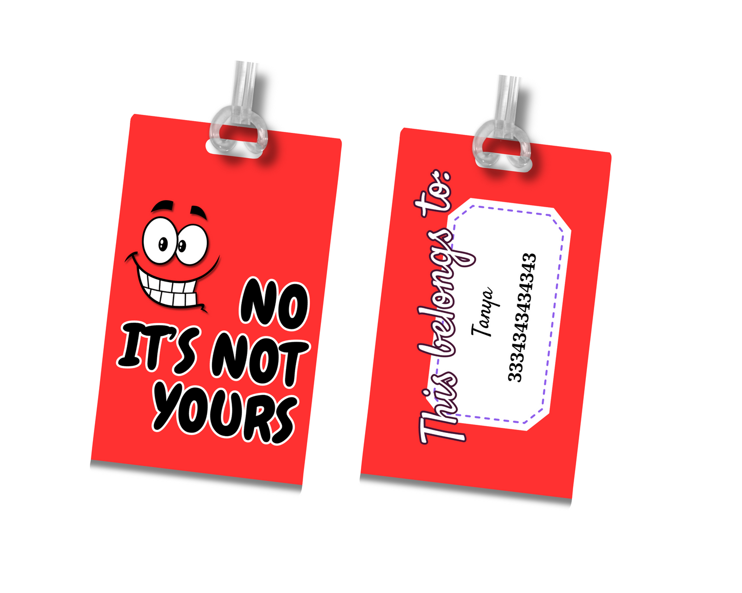 Personalized Luggage Tag - Custom Travel Accessory