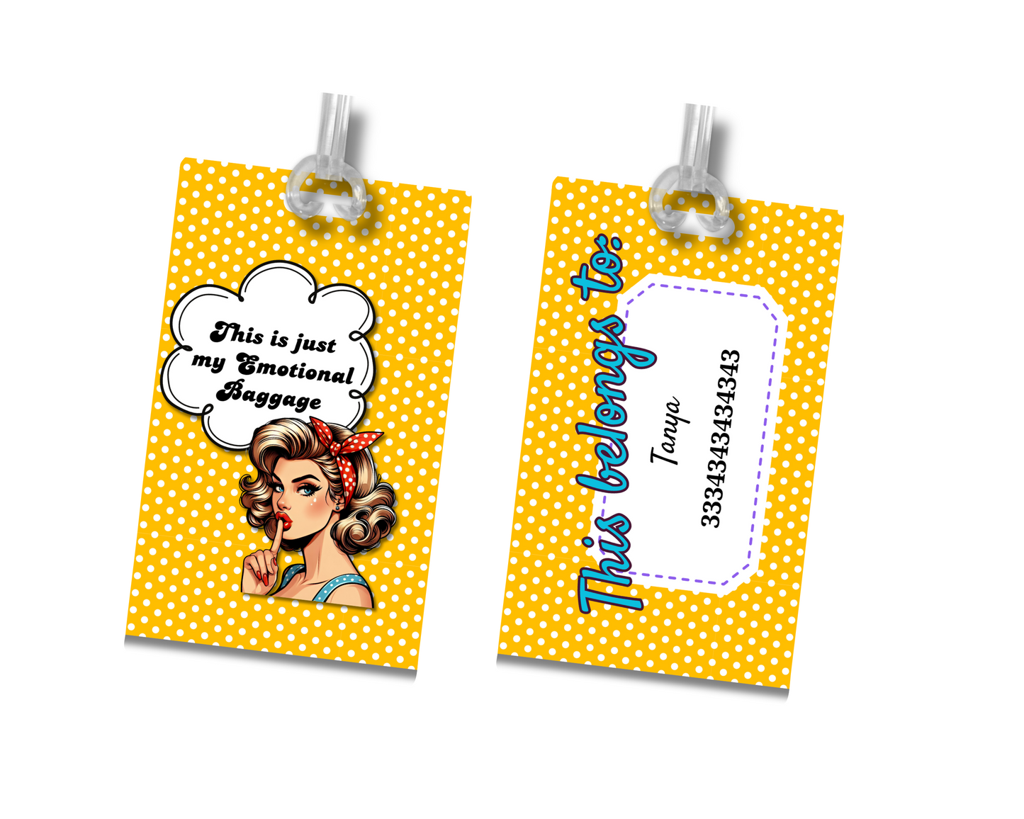 Personalized Luggage Tag - Custom Travel Accessory