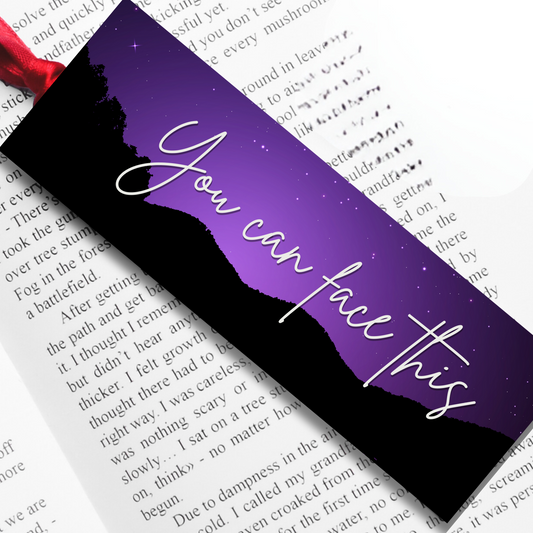 Taylor Swift Affirmation Lyrics Bookmark - 'You can face this'