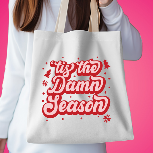 Canvas Tote Bag - Taylor Swift - Tis the Damn Season