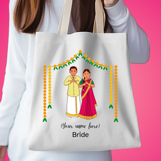 Personalised Bridal Canvas Tote Bag