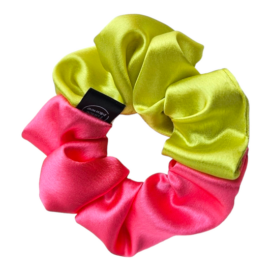 Satin Scrunchie - Citrus Rose