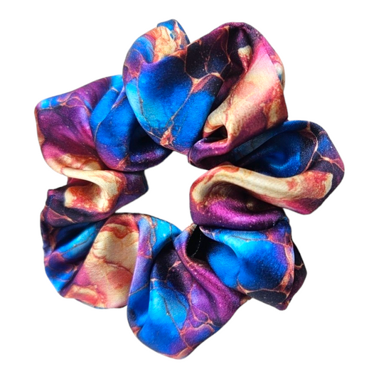 Satin Scrunchie - Rich Marble