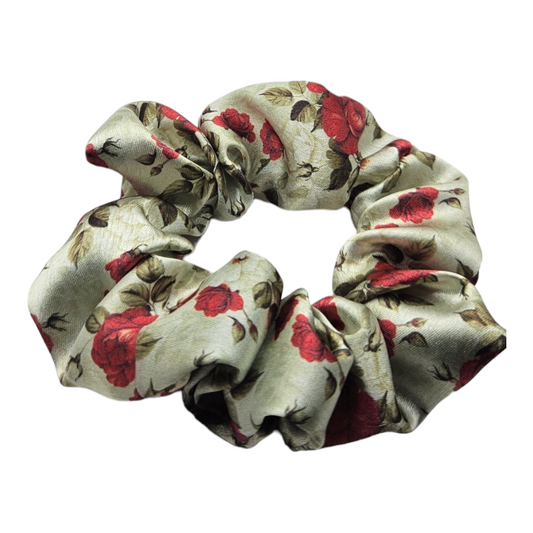 Satin Scrunchie - Roses