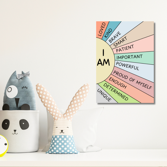 Kids Positive Affirmations Poster - Laminated A4 Premium Print