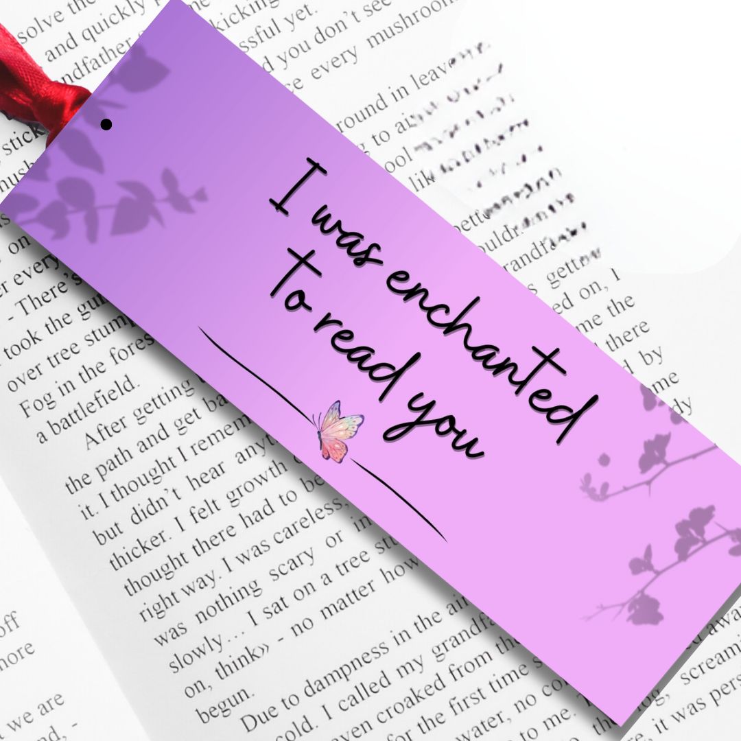 Taylor Swift Inspired Bookmark - 'Enchanted to Read You'