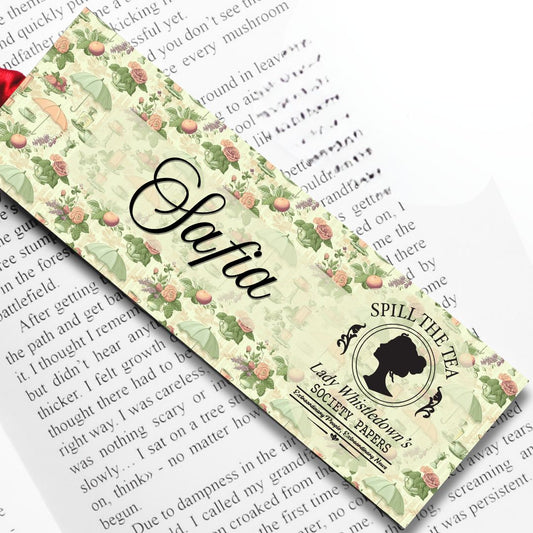 Bridgerton Inspired Felt Bookmark - Personalised