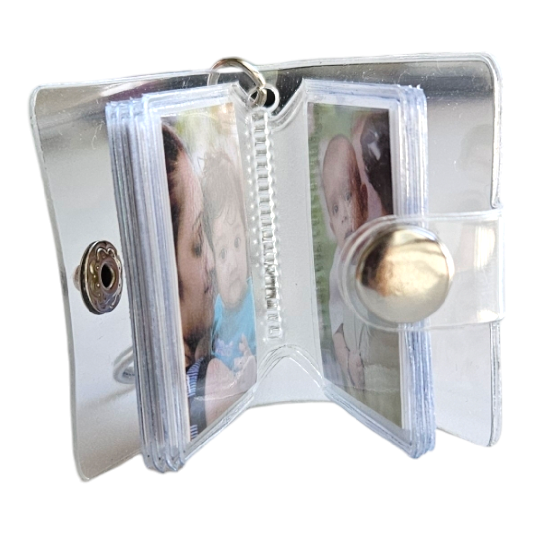 Personalized Mini Album - Custom Keychain Scrapbook (Holds 16 Photos)